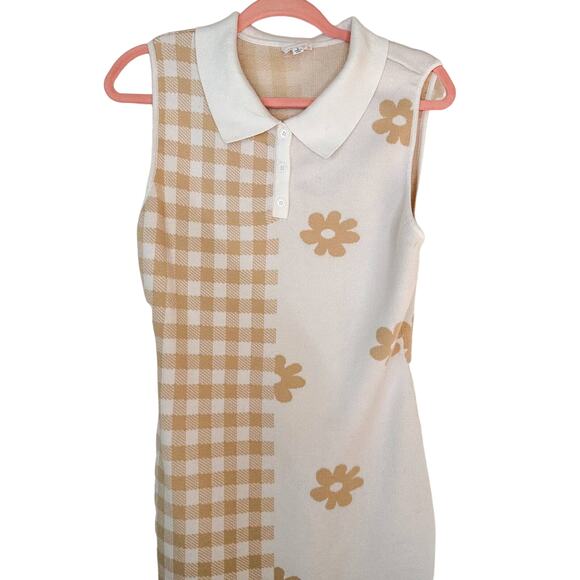 Le Lis Collection Tennis Dress Daisy Checkered Print - Picture 2 of 7